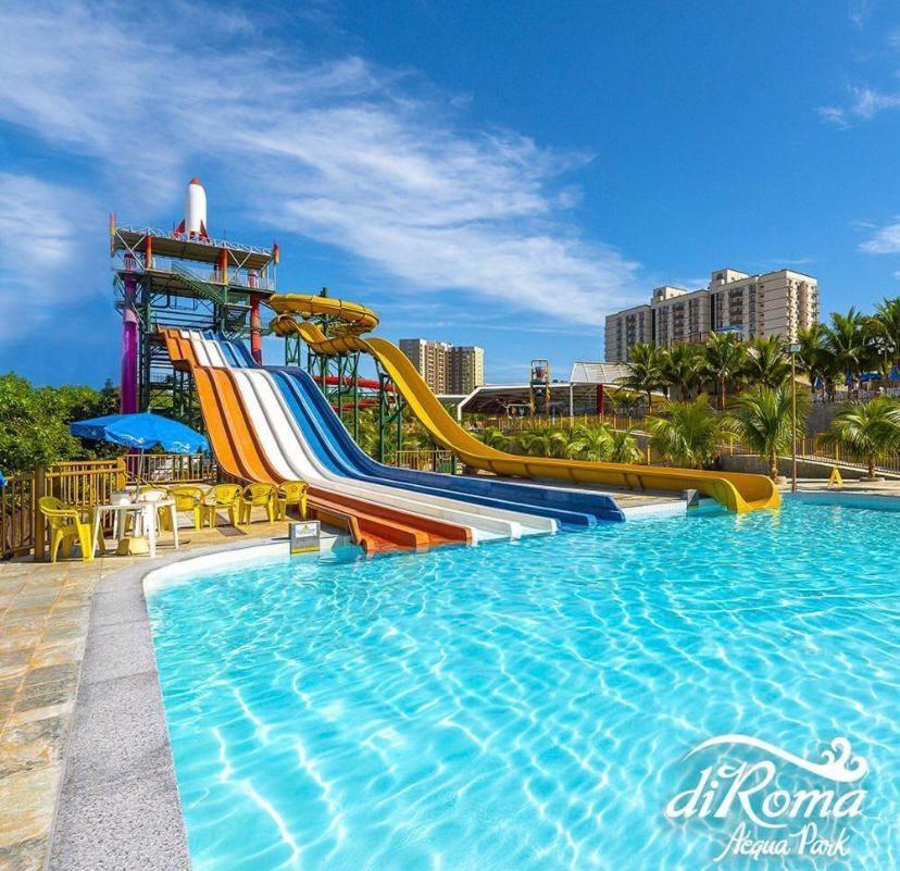 Spazzio Diroma Com Acesso Ao Acqua Park - Temporada Cn Adriele 卡达斯诺瓦斯 外观 照片